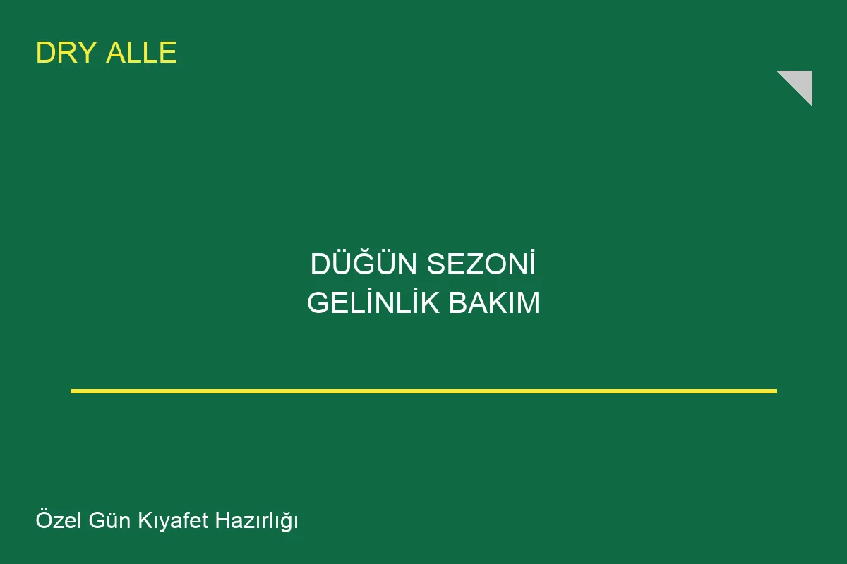 Duggun Sezonu Gelinlik Bakimi: Uzman Rehberi - Professional image for wedding+dress+cleaning